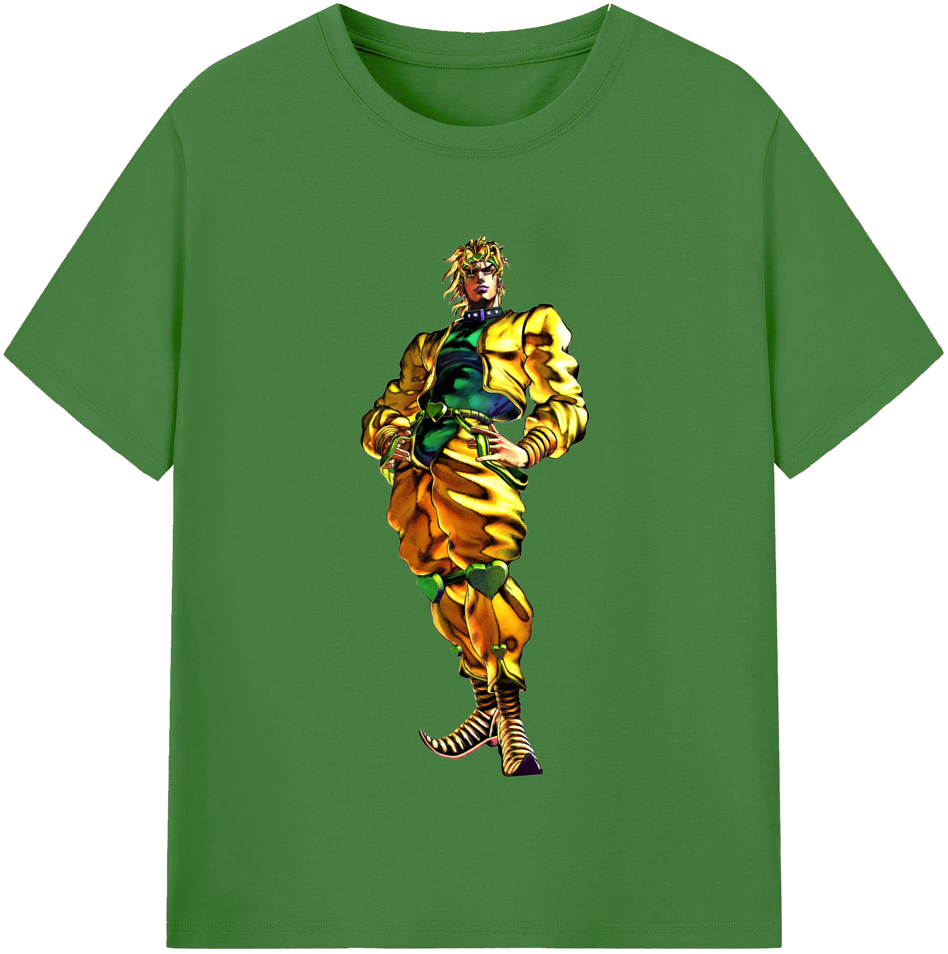（画像用） ジョジョの奇妙な冒険 ディオ?ブランドー JoJo's Bizarre Adventure Dio Brando レディースカジュアルプリントTシャツ（綿100％）